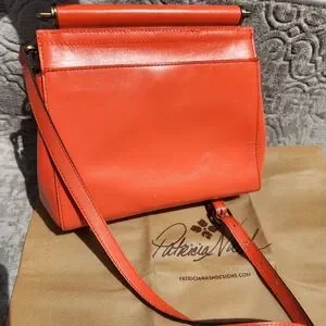 Patricia Nash Shoulder Large Tote Bag Orange Studded | eBay Patricia Nash Vibrant Orange Willow Bag display picture 1